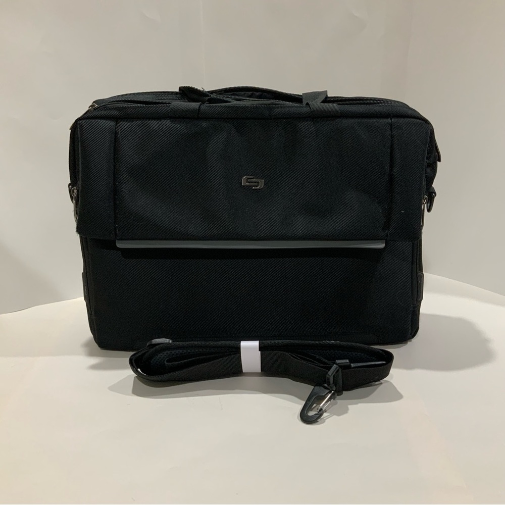 Mens Gray Solo Padded Laptop Computer Carrying Case Tote